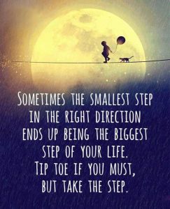 Take a small step