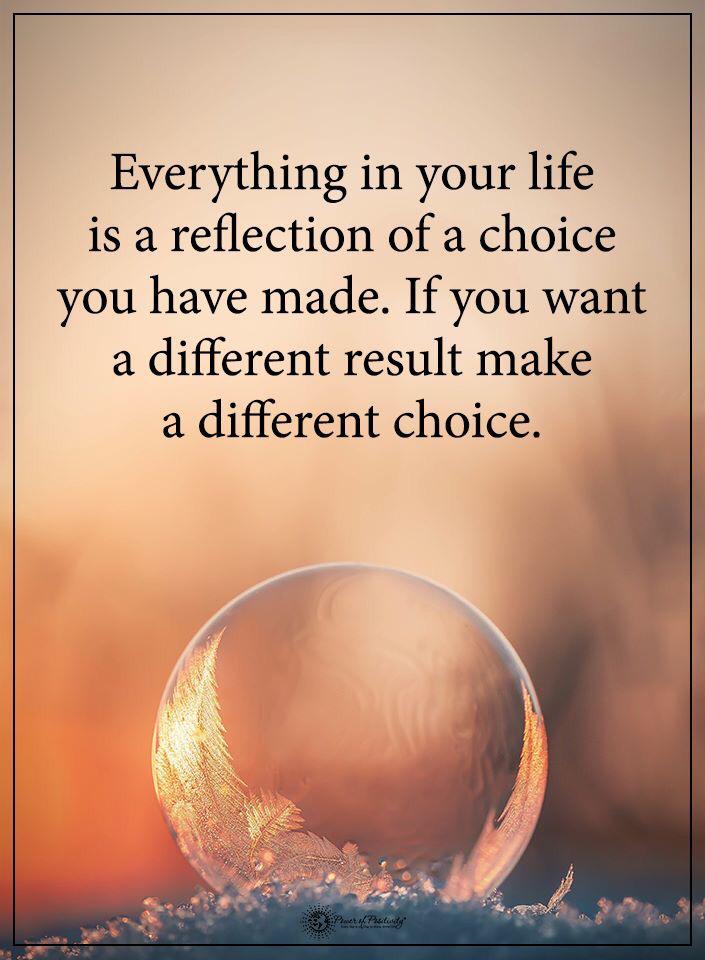 Make a different choice